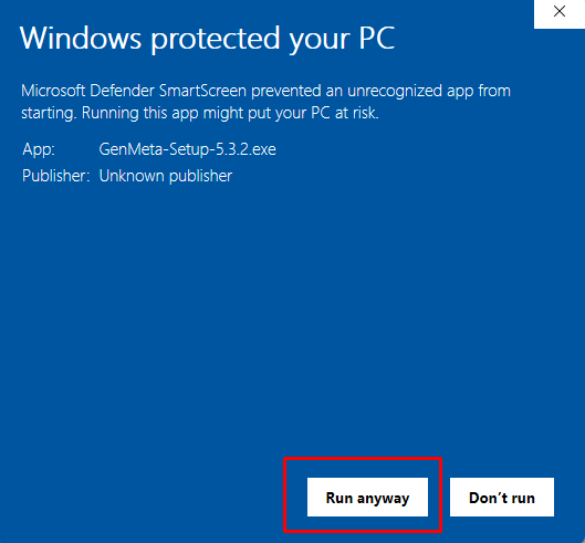Step 01: Download & Install GenMeta